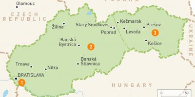 Словак газрын зураг