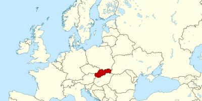 Зураг Словак европын газрын зураг